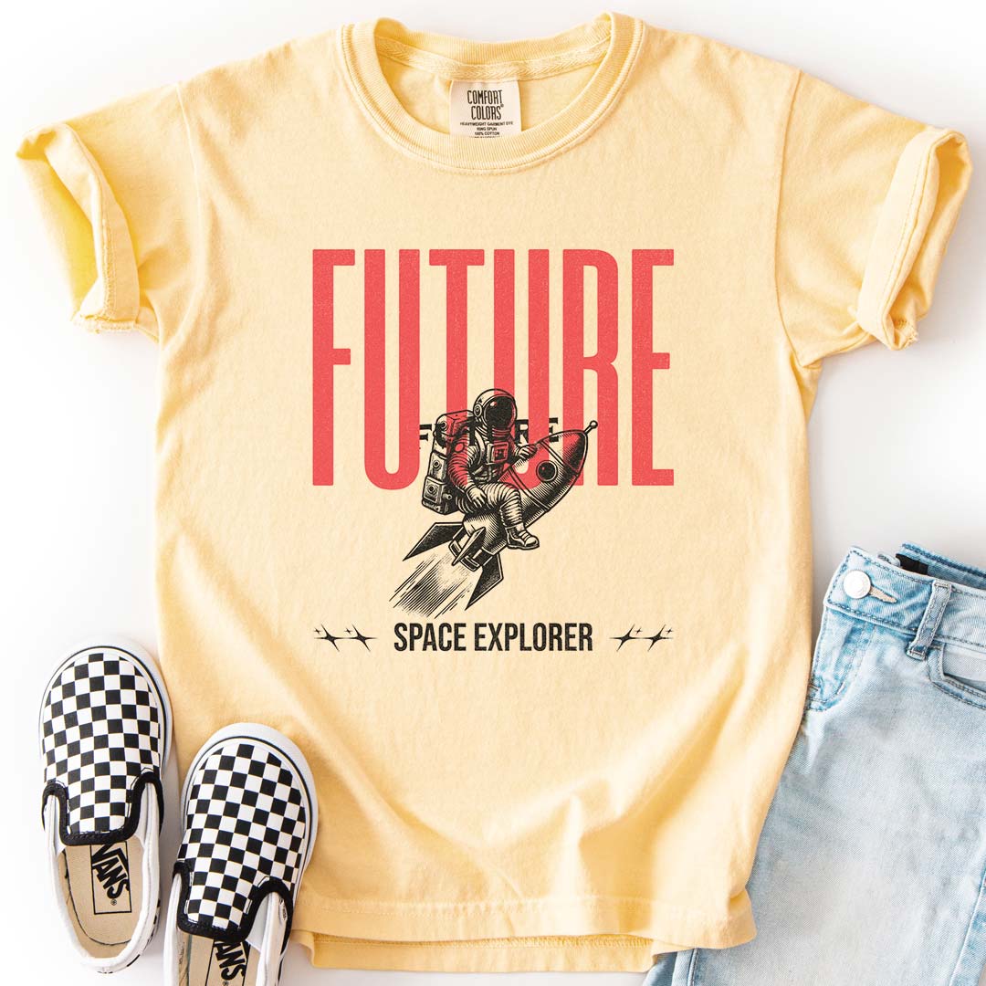 Future Space Explorer – Astronaut Rocket Youth T-Shirt