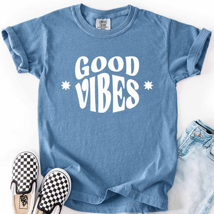 Good Vibes Youth Tee for Happy Little Trendsetters