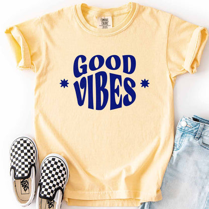 Good Vibes Youth Tee for Happy Little Trendsetters