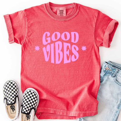 Good Vibes Youth Tee for Happy Little Trendsetters