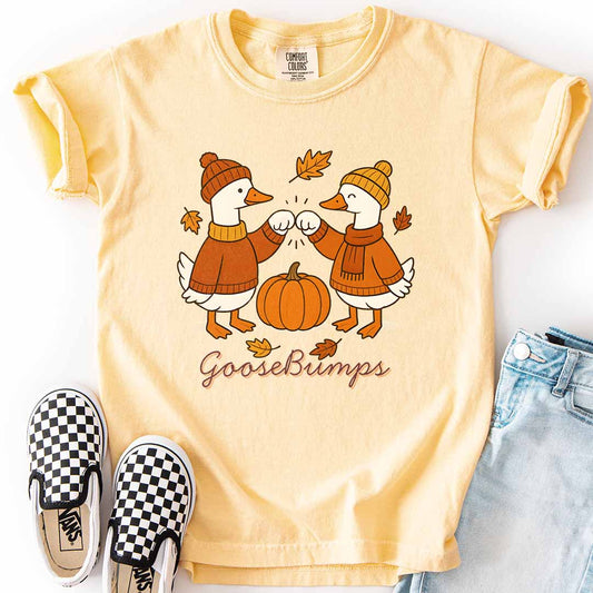 Autumn Goosebumps Youth Tee for Fall Fun