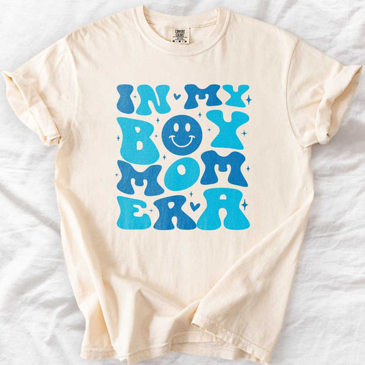 In My Boy Mom Era Groovy T-Shirt
