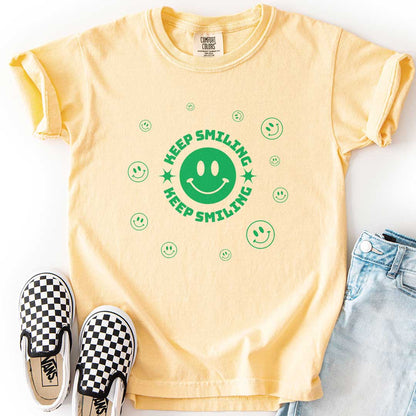Keep Smiling Youth Tee for Happy Little Trendsetters