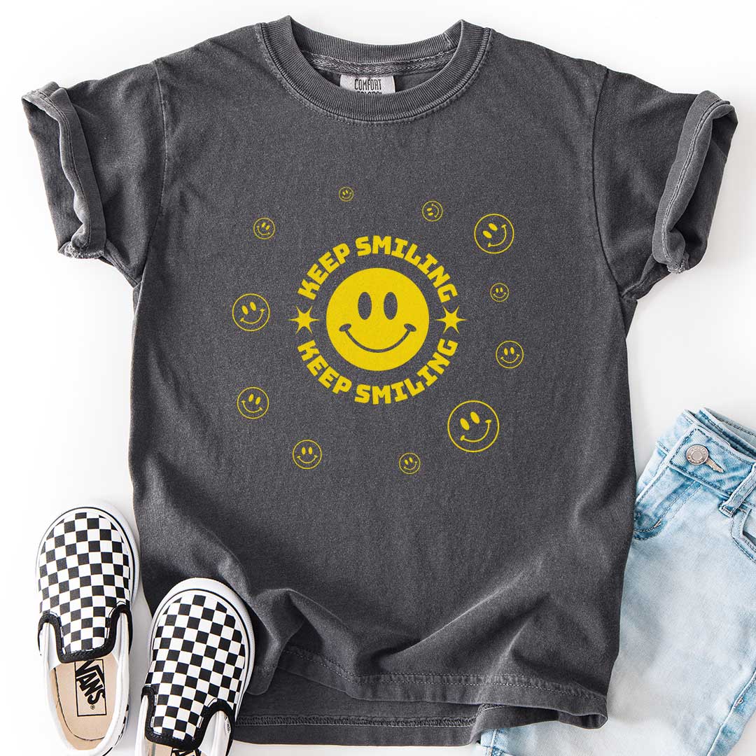 Keep Smiling Youth Tee for Happy Little Trendsetters