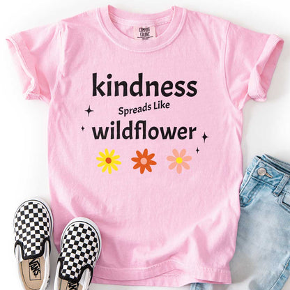 Kindness Spreads Like Wildflower Youth Tee