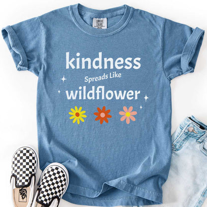 Kindness Spreads Like Wildflower Youth Tee