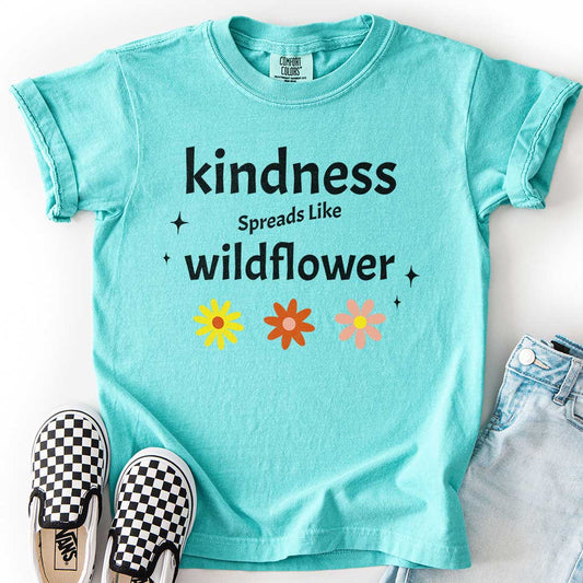 Kindness Spreads Like Wildflower Youth Tee