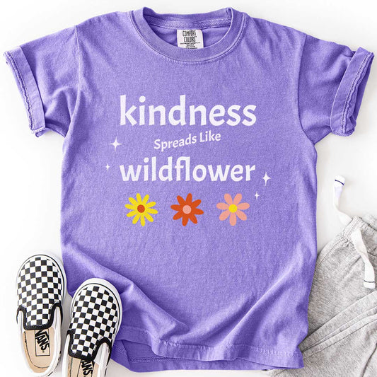 Kindness Spreads Like Wildflower Youth Tee