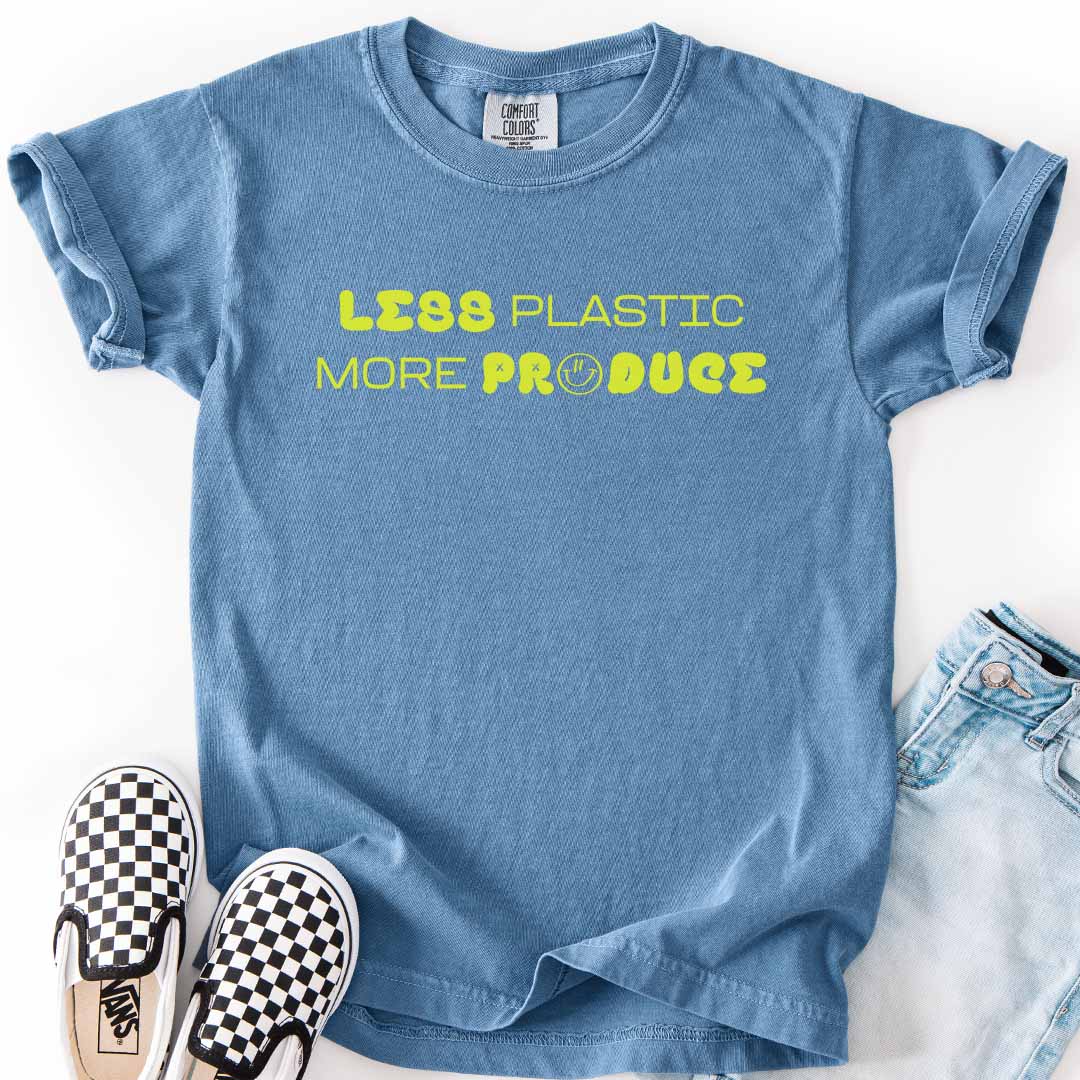 Less Plastic More Produce Kids T-Shirt