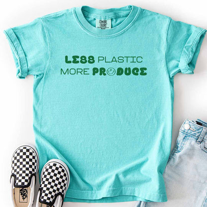 Less Plastic More Produce Kids T-Shirt