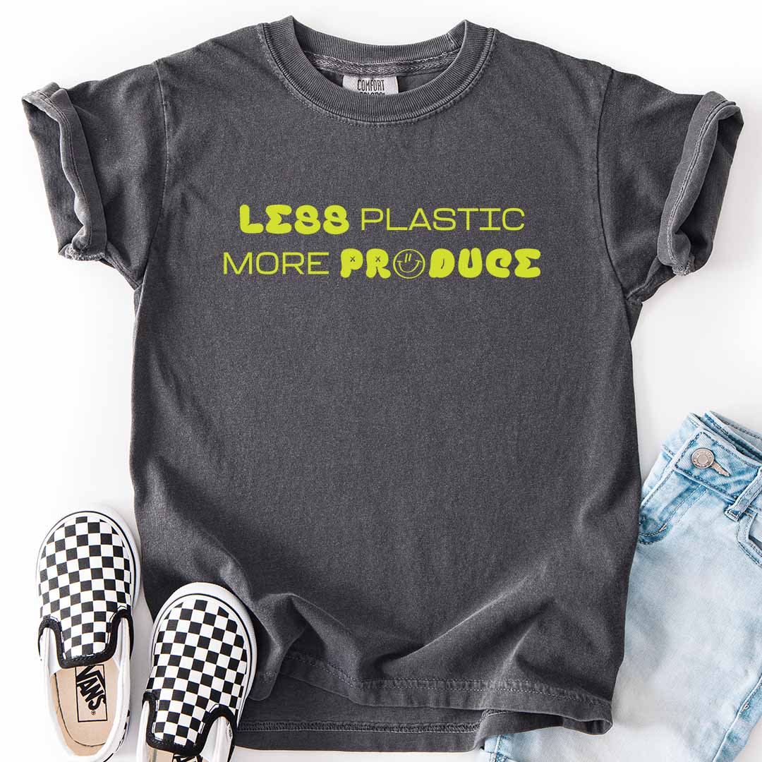 Less Plastic More Produce Kids T-Shirt