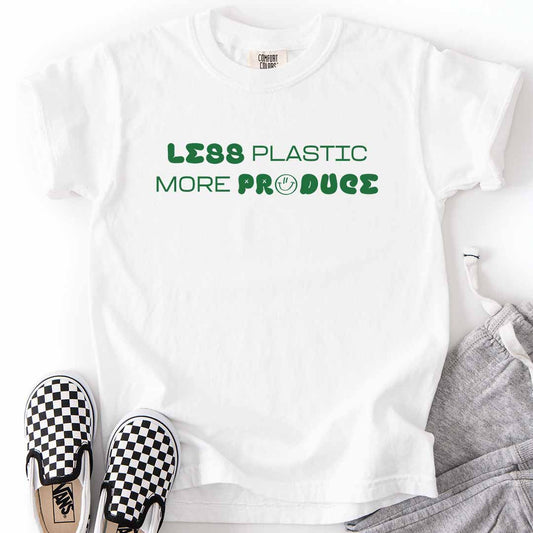 Less Plastic More Produce Kids T-Shirt