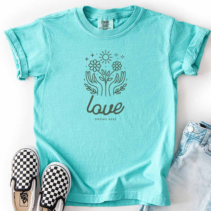 Love Grows Here Kids T-Shirt