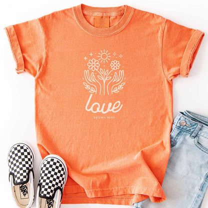 Love Grows Here Kids T-Shirt