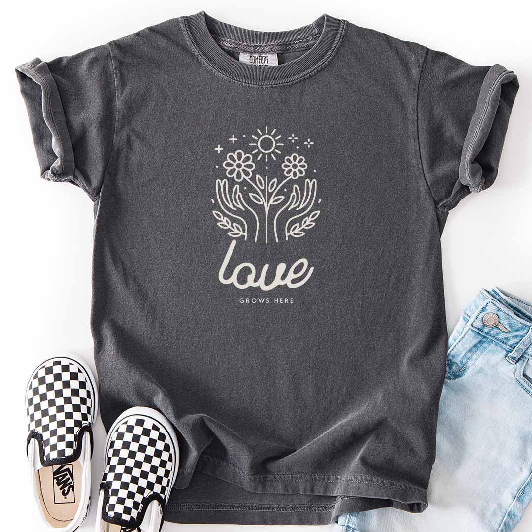 Love Grows Here Kids T-Shirt