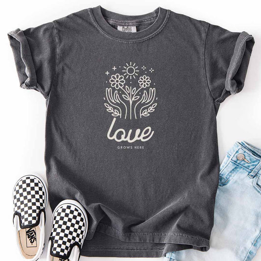 Love Grows Here Kids T-Shirt