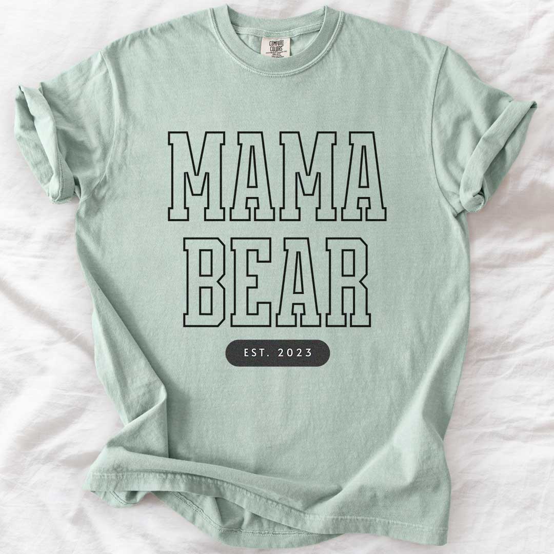 Mama Bear – Custom Comfort Colors® Tee for Moms (Est. Year Option)