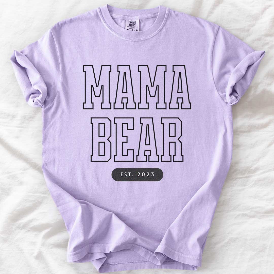 Mama Bear – Custom Comfort Colors® Tee for Moms (Est. Year Option)