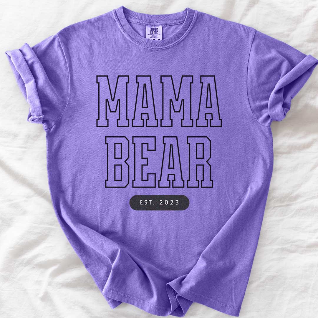 Mama Bear – Custom Comfort Colors® Tee for Moms (Est. Year Option)