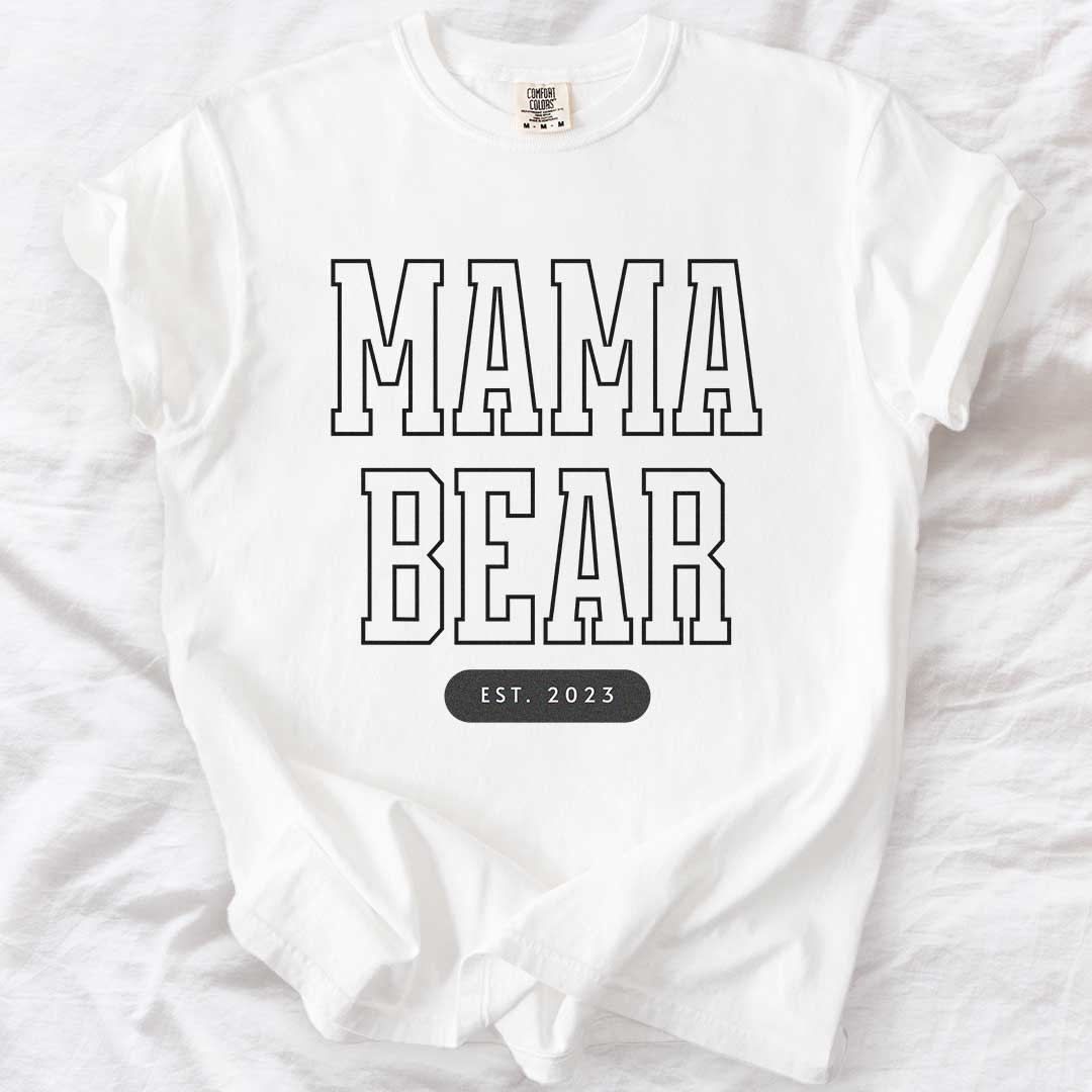 Mama Bear – Custom Comfort Colors® Tee for Moms (Est. Year Option)