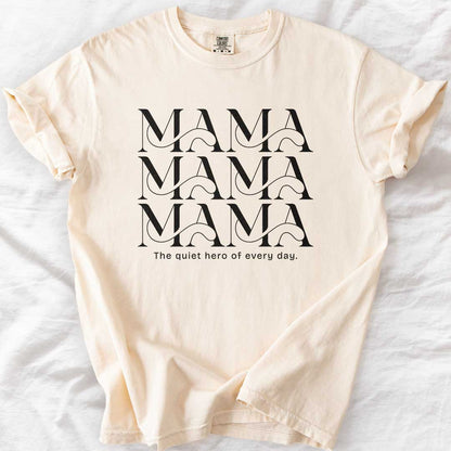 MAMA MAMA MAMA T-Shirt – Minimalist Tee for Moms