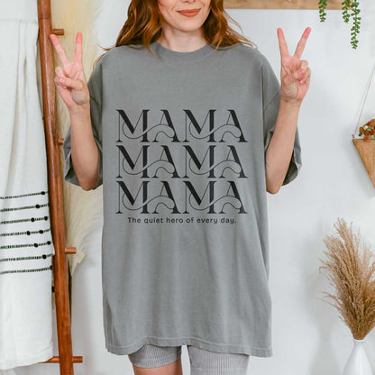 MAMA MAMA MAMA T-Shirt – Minimalist Tee for Moms