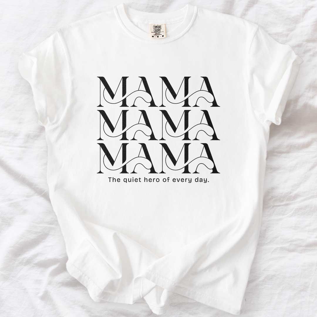 MAMA MAMA MAMA T-Shirt – Minimalist Tee for Moms