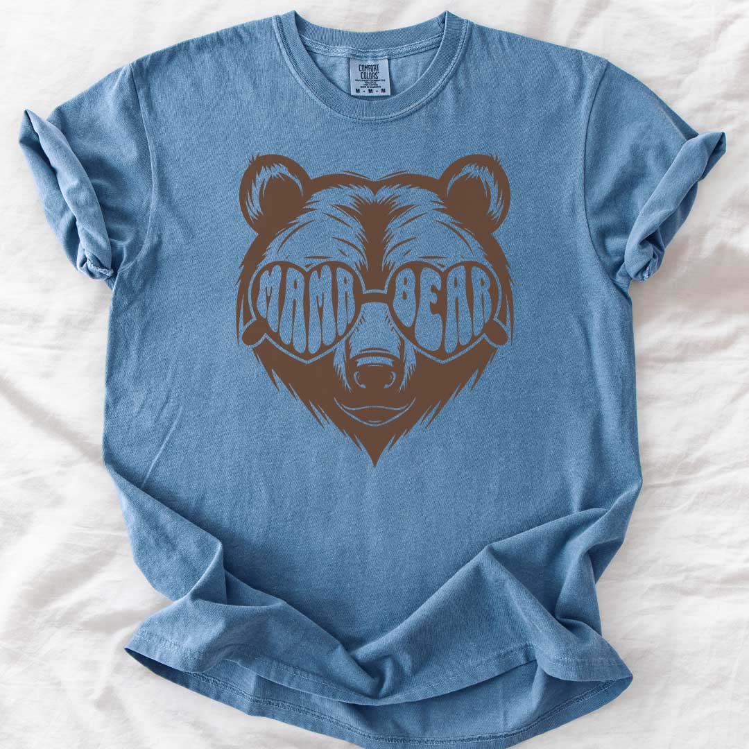 Mama Bear T-Shirt – Cute Family Matching Tee, Vintage Bear Design, Gift for Moms