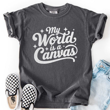 My World Is a Canvas – Creative Youth T-Shirt