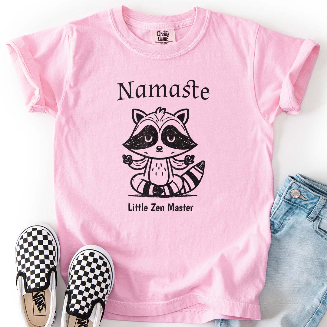 Cute Raccoon Zen Master - Mindful Kids T-Shirts