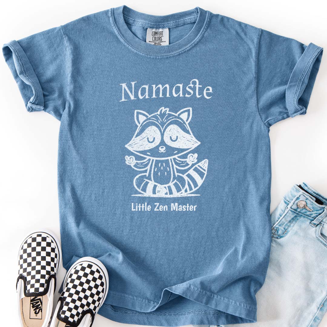 Cute Raccoon Zen Master - Mindful Kids T-Shirts