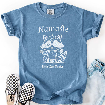 Cute Raccoon Zen Master - Mindful Kids T-Shirts