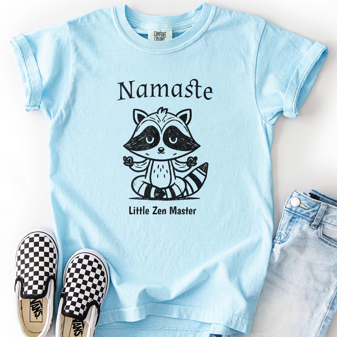 Cute Raccoon Zen Master - Mindful Kids T-Shirts
