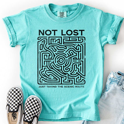 Not Lost, Just Taking the Scenic Route – Maze Adventure Youth T-Shirt