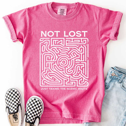 Not Lost, Just Taking the Scenic Route – Maze Adventure Youth T-Shirt