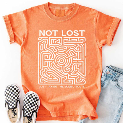 Not Lost, Just Taking the Scenic Route – Maze Adventure Youth T-Shirt
