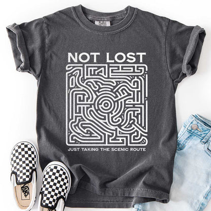 Not Lost, Just Taking the Scenic Route – Maze Adventure Youth T-Shirt