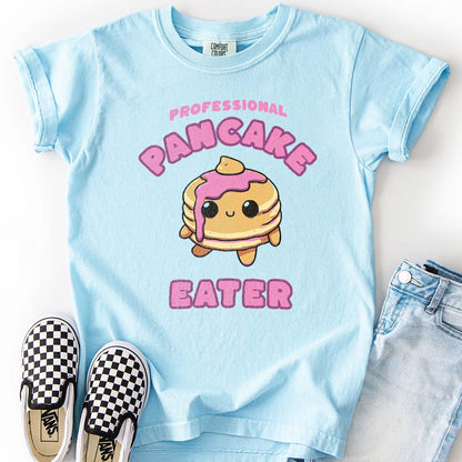 Cute Pancake Eater Youth T-Shirt