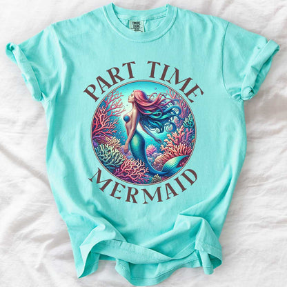 Part Time Mermaid Vintage Family Matching