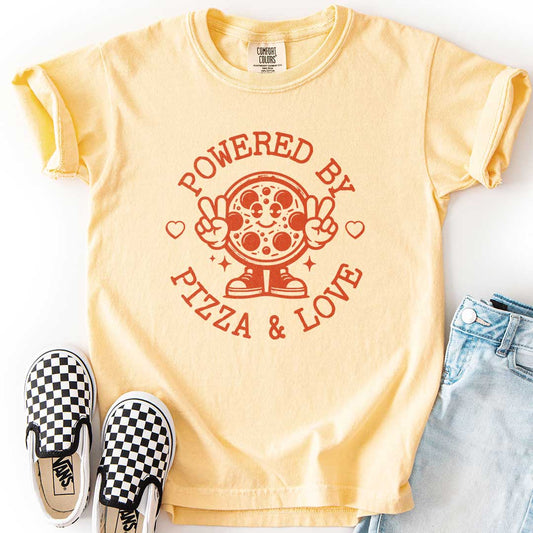 Powered by Pizza & Love Youth Tee
