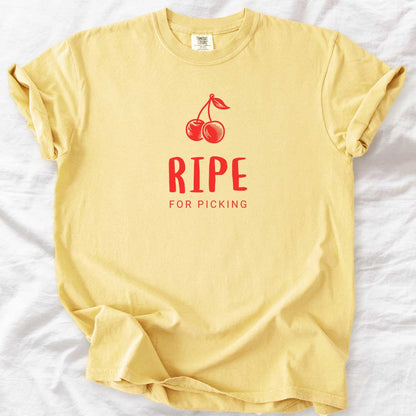 Ripe for Picking – Playful Vintage Cherry Graphic Tee
