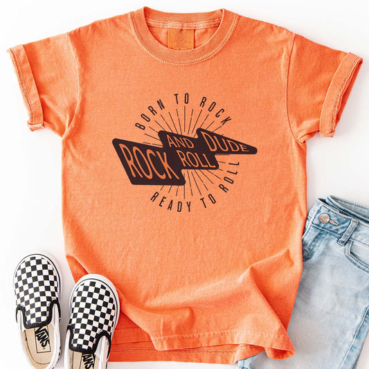 Born to Rock, Ready to Roll, Rock and Roll Dude Youth T-Shirt