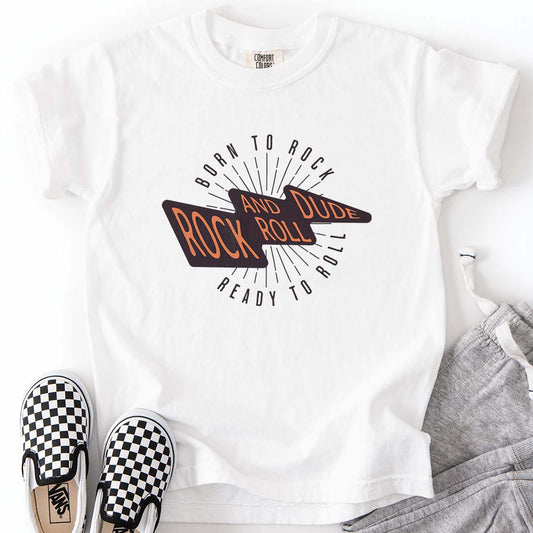 Born to Rock, Ready to Roll, Rock and Roll Dude Youth T-Shirt