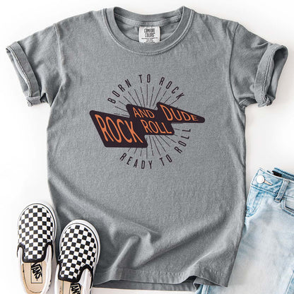 Born to Rock, Ready to Roll, Rock and Roll Dude Youth T-Shirt