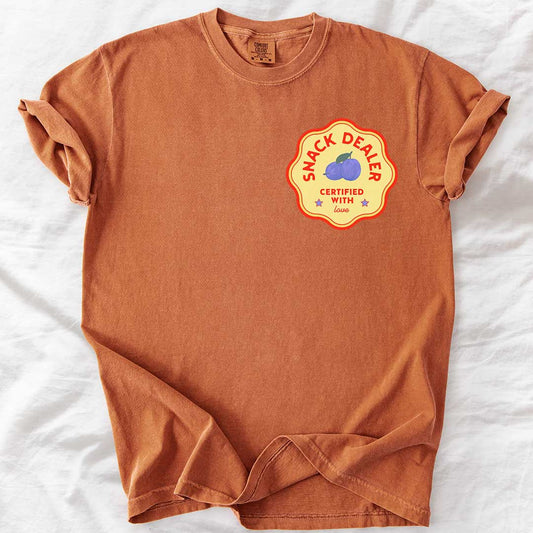 Snack Dealer — Certified with Love T-Shirt