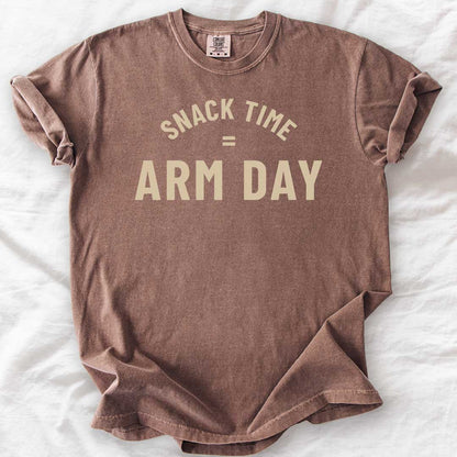 Snack Time = Arm Day T-Shirt
