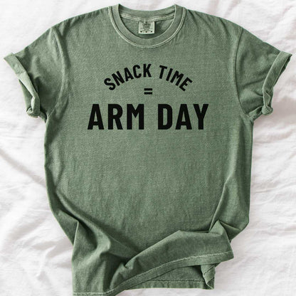 Snack Time = Arm Day T-Shirt