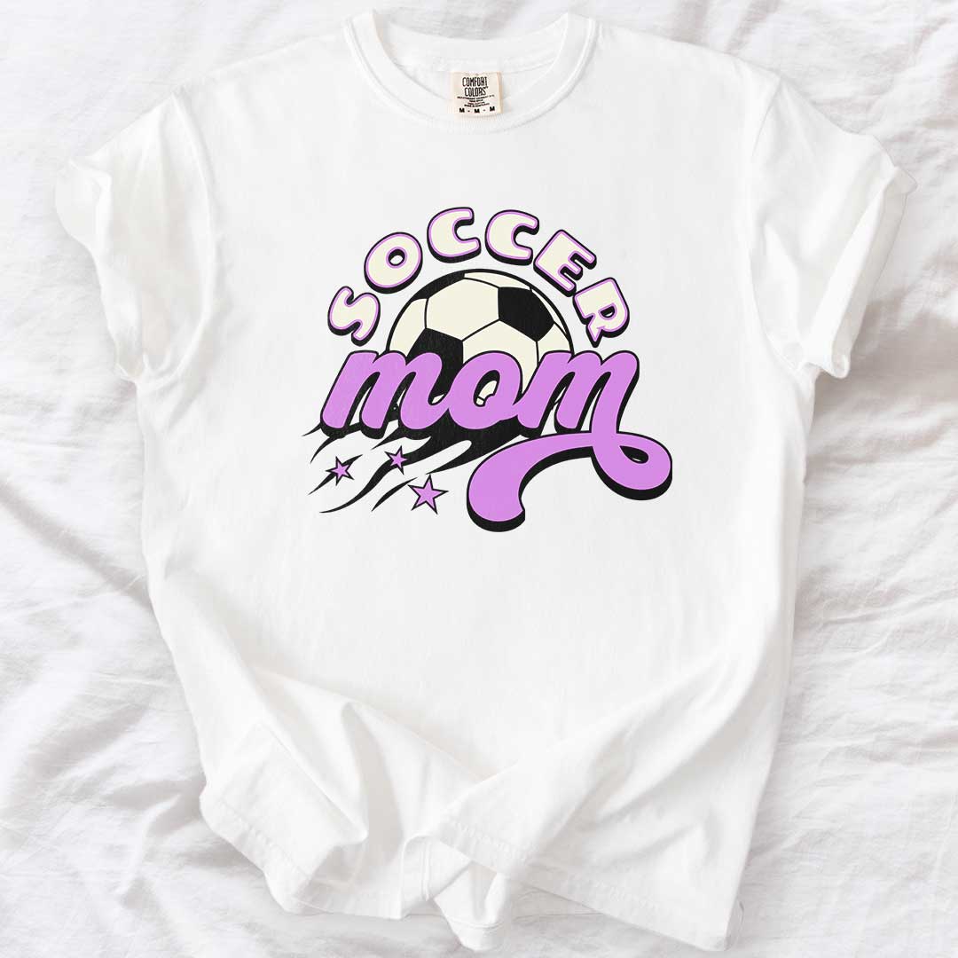 Soccer Mom – Retro Comfort Colors® T-Shirt
