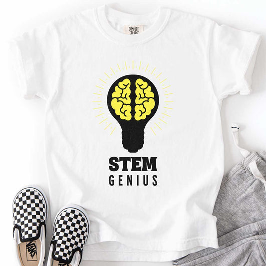 Youth STEM Genius Midweight Tee for Young Innovators