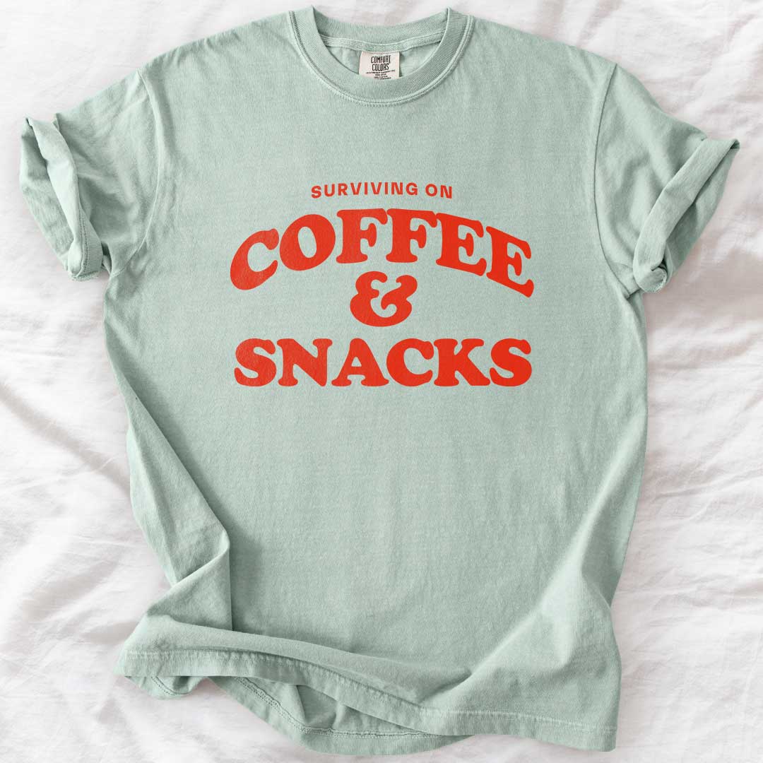 Surviving on Coffee & Snacks T-Shirt